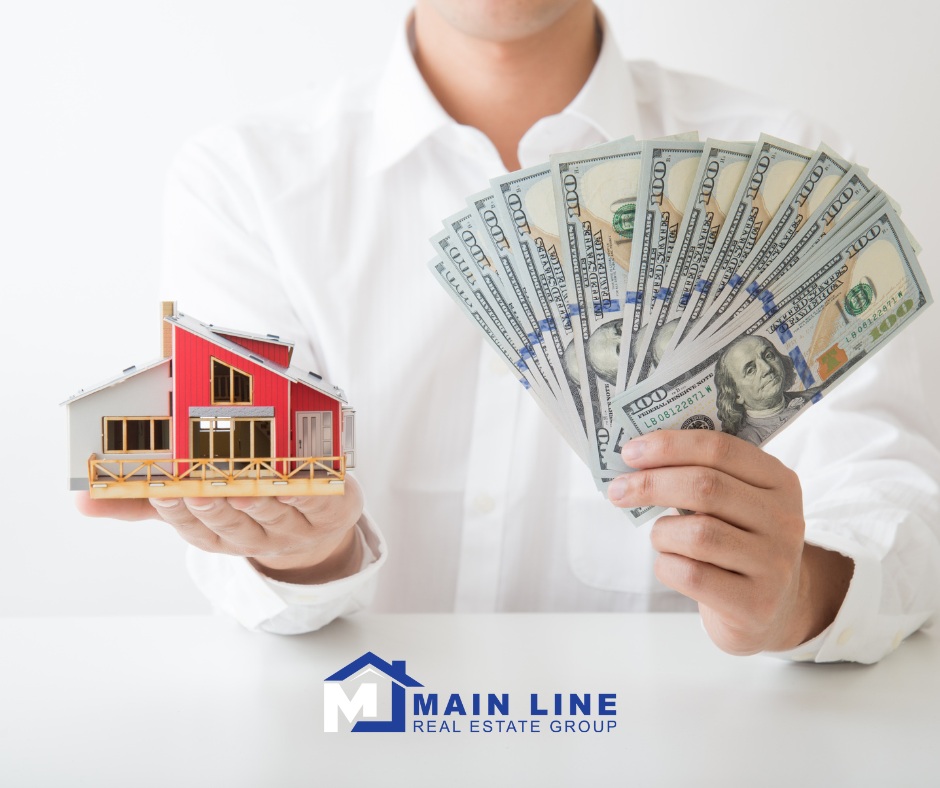 Diagram illustrating the step-by-step process of selling a house for cash.